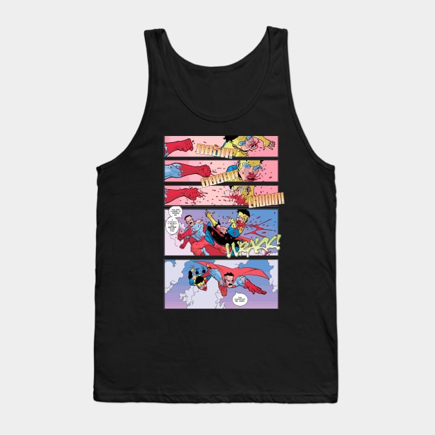 omni man vs invincible Tank Top by super villain